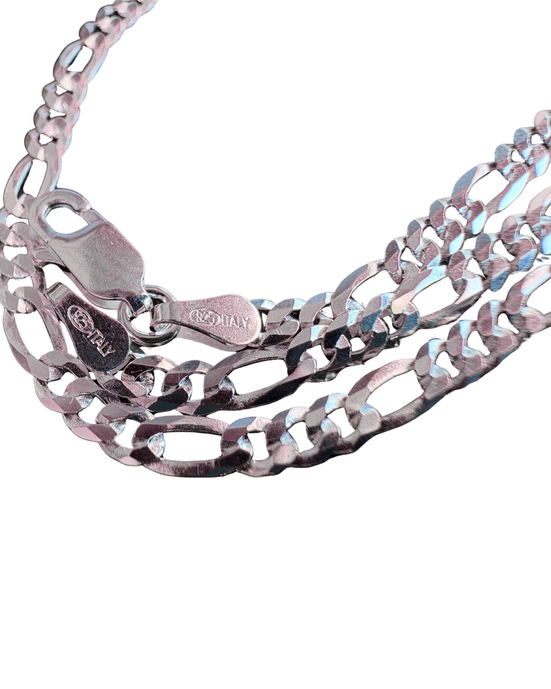 Conjunto Icon Cadena y Pulsera · Fina Plata Italiana 925 - PIZANI
