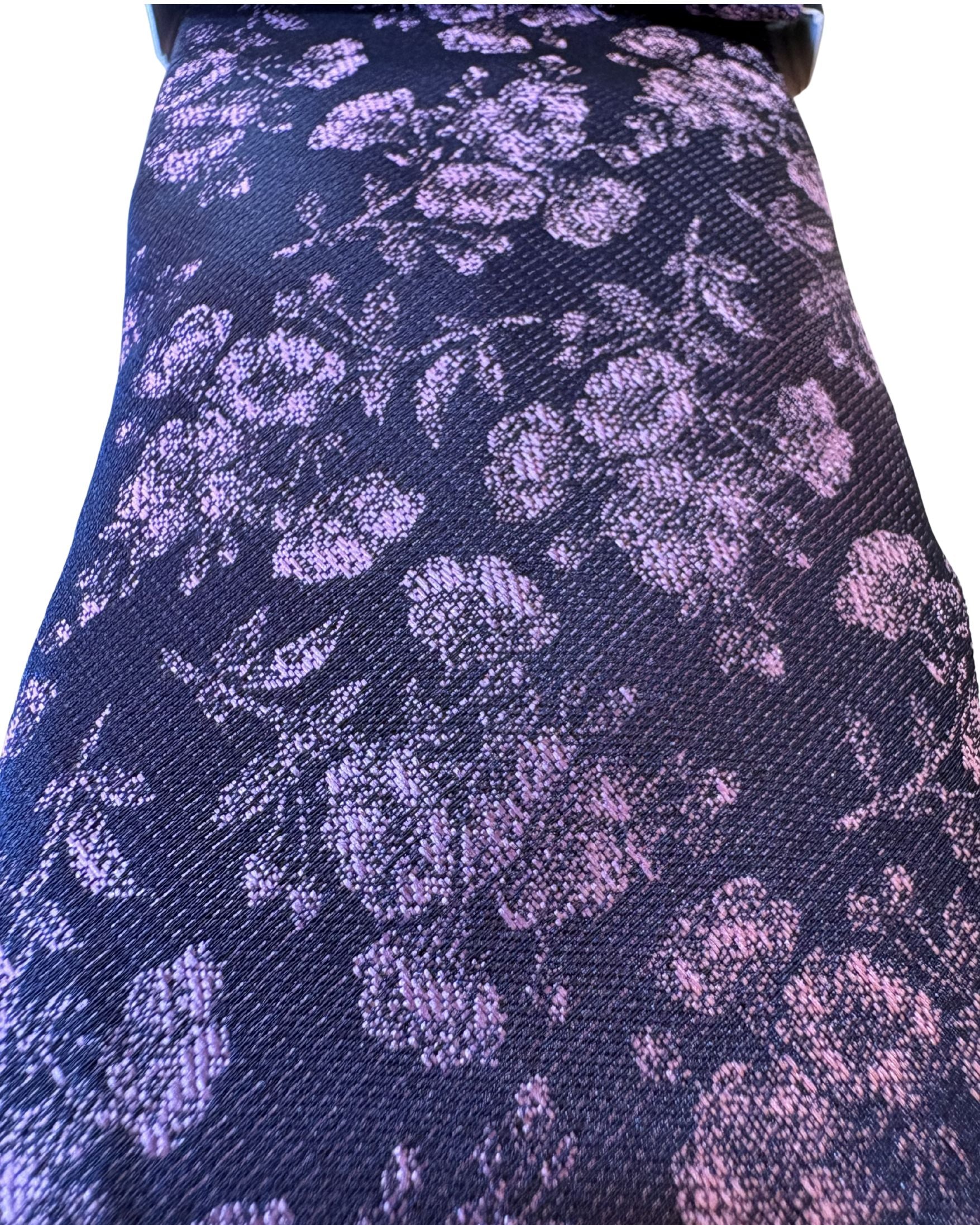 Set Corbata + Pañuelo U.S. POLO ASSN. Floral Violeta Premium