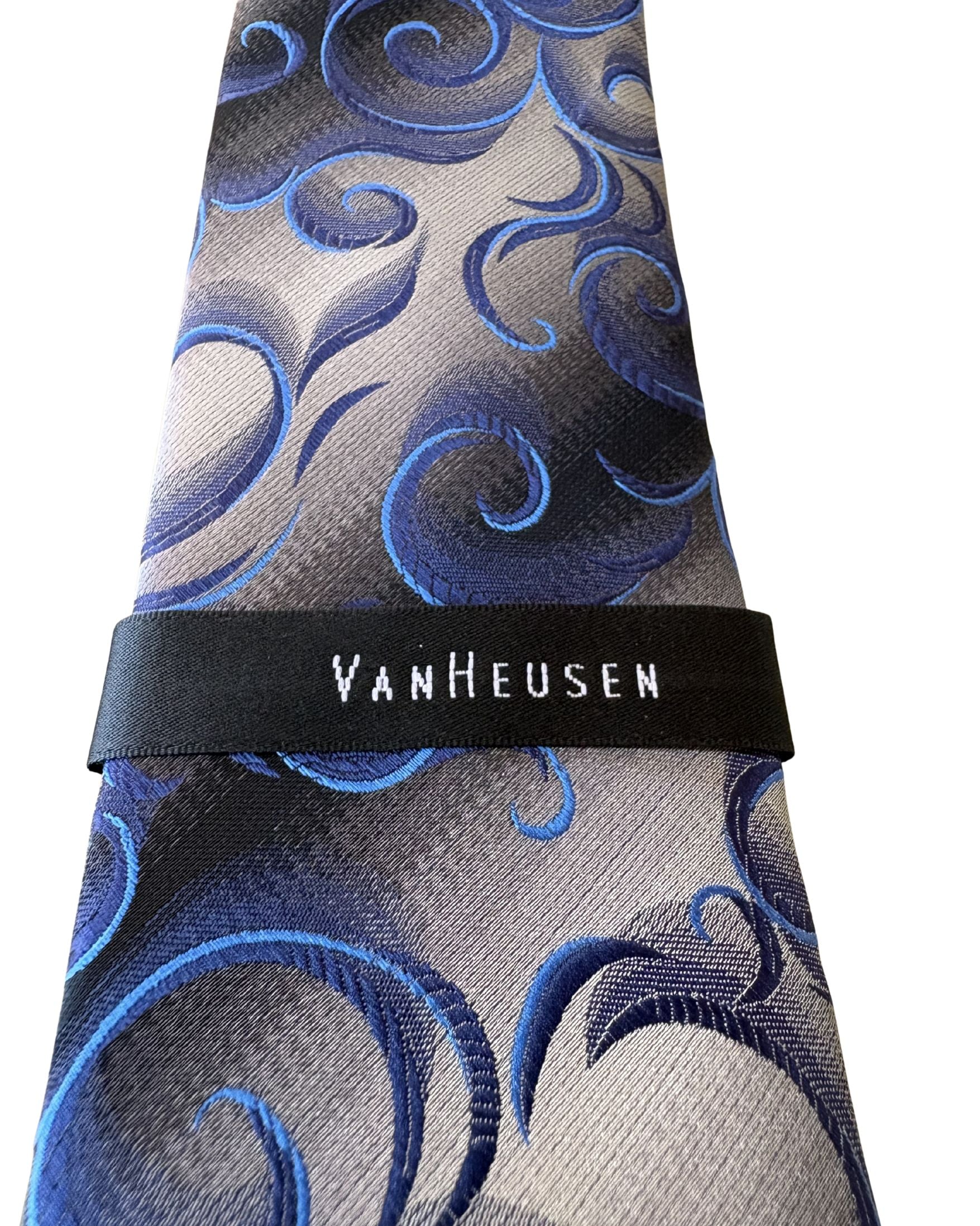 Corbata VAN HEUSEN Azul Paisley Degradé – Original