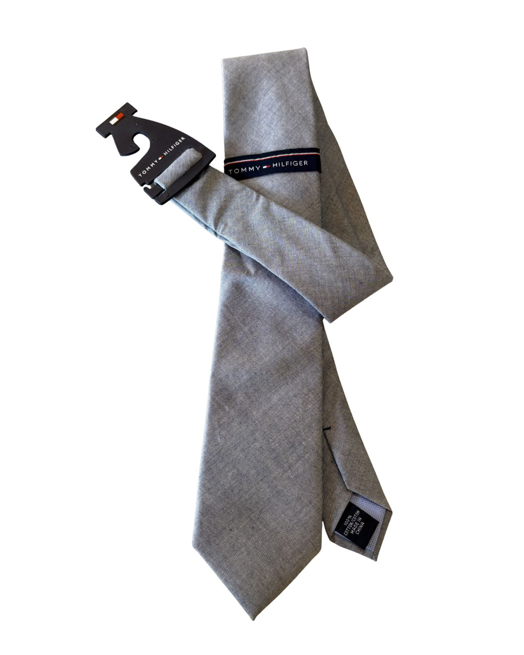Corbata TOMMY HILFIGER Gris Claro Clásica – Original