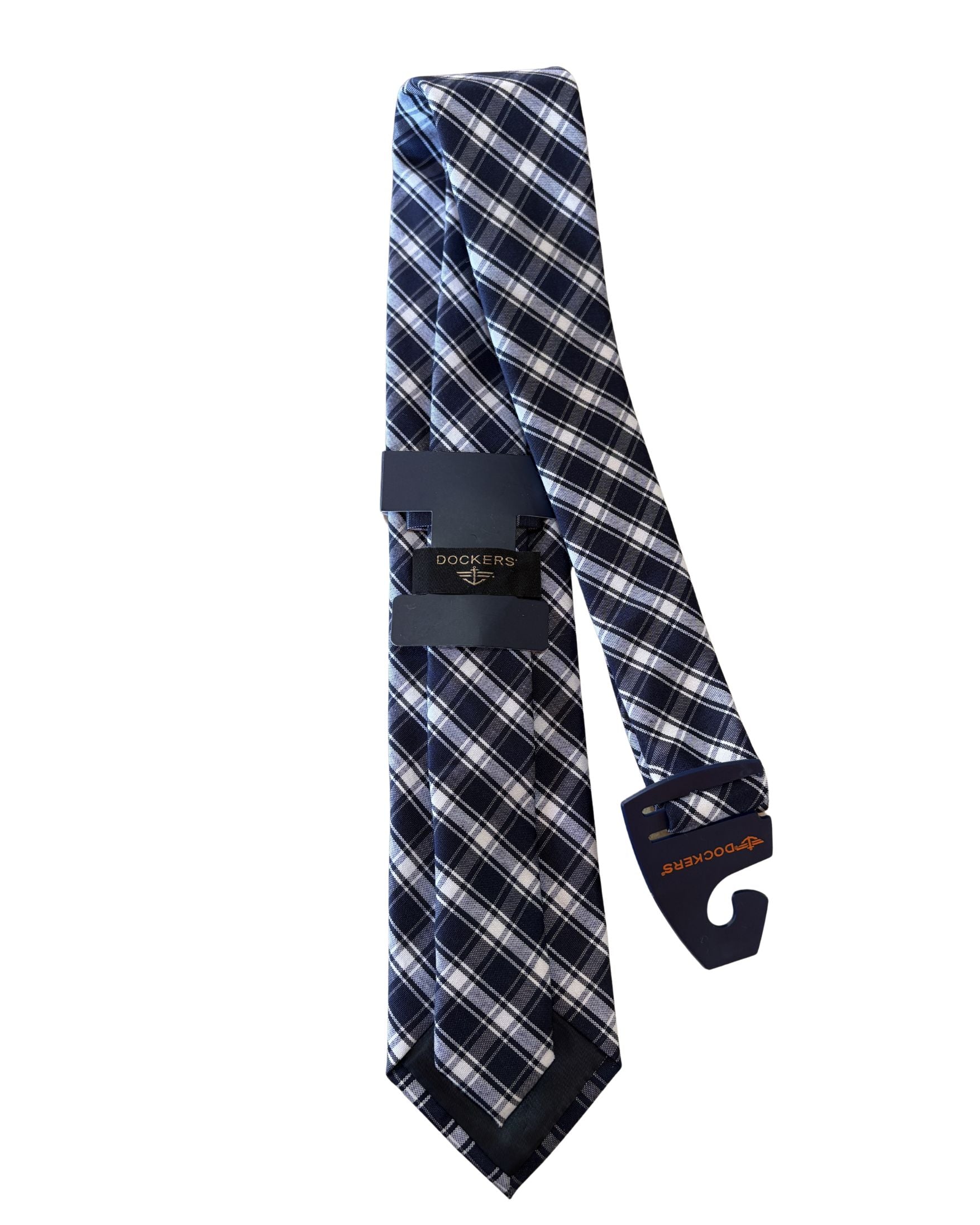 Corbata DOCKERS Cuadrillé Negro & Blanco – Original