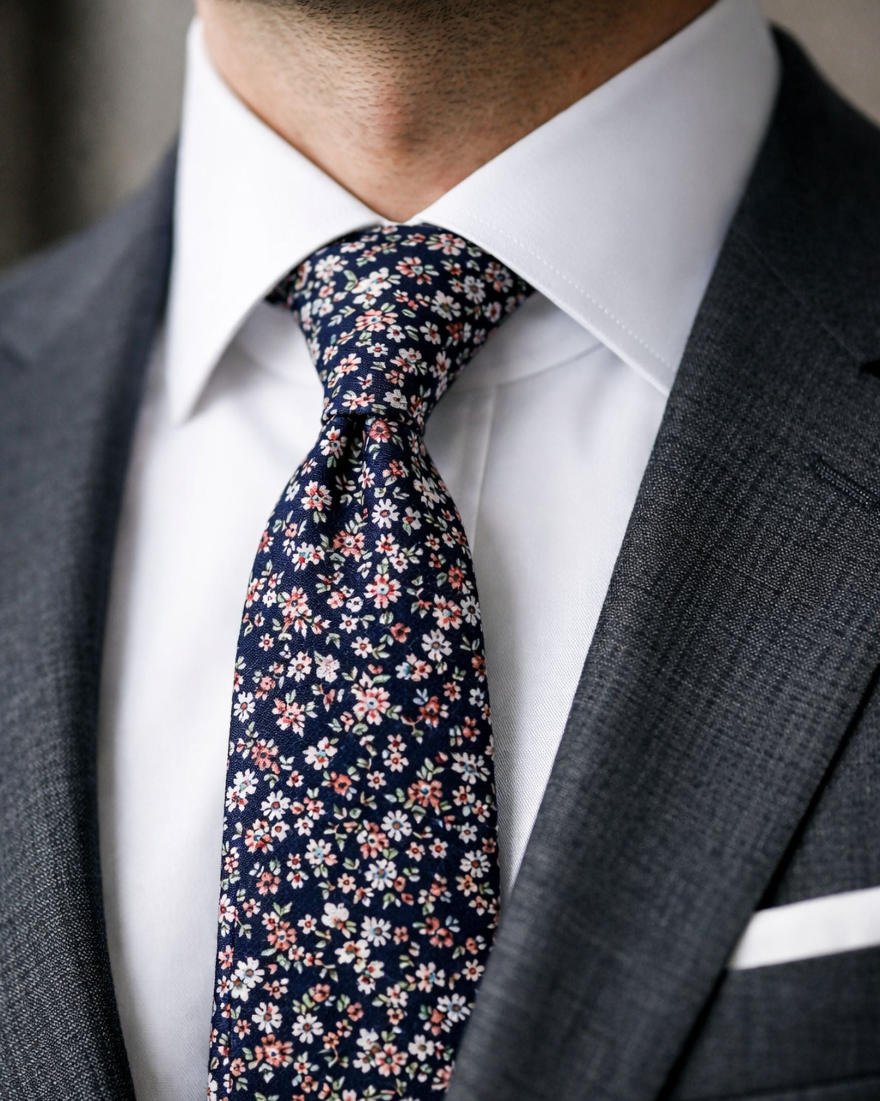 Corbata DOCKERS Floral Oscura Premium