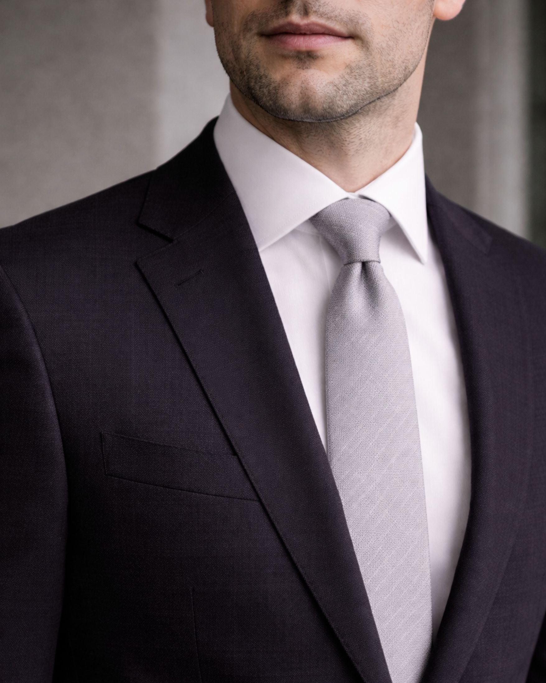 Corbata TOMMY HILFIGER Gris Claro Clásica – Original