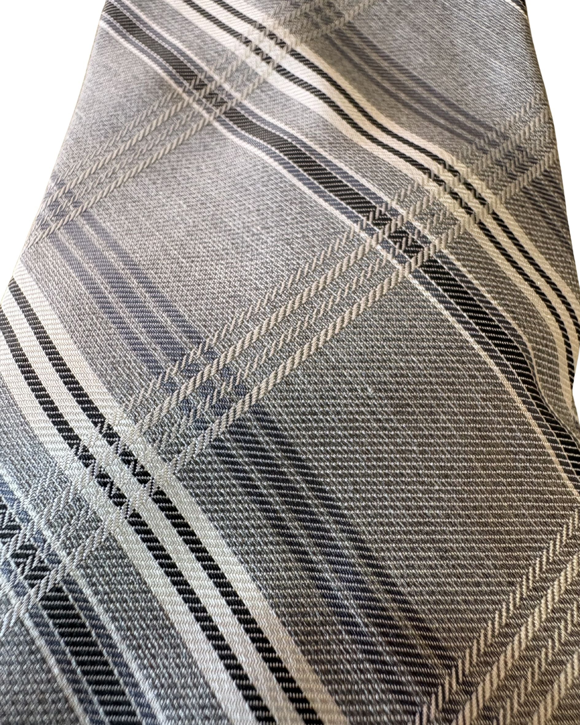 Corbata CALVIN KLEIN Cuadros Gris Signature
